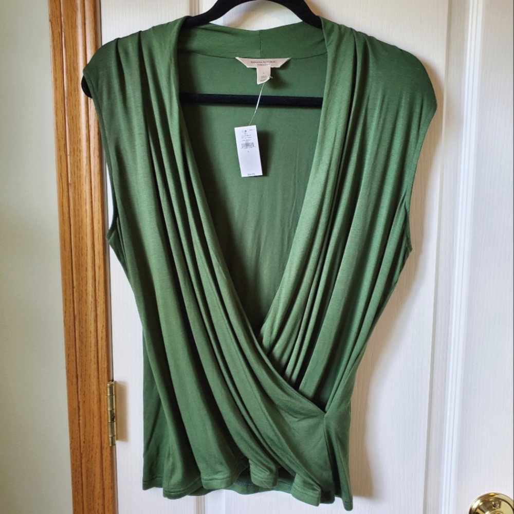 Banana Republic Wrap Front Blouse